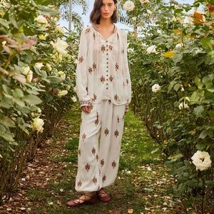 Off-White Anchor Tapestry Embroidered Pants